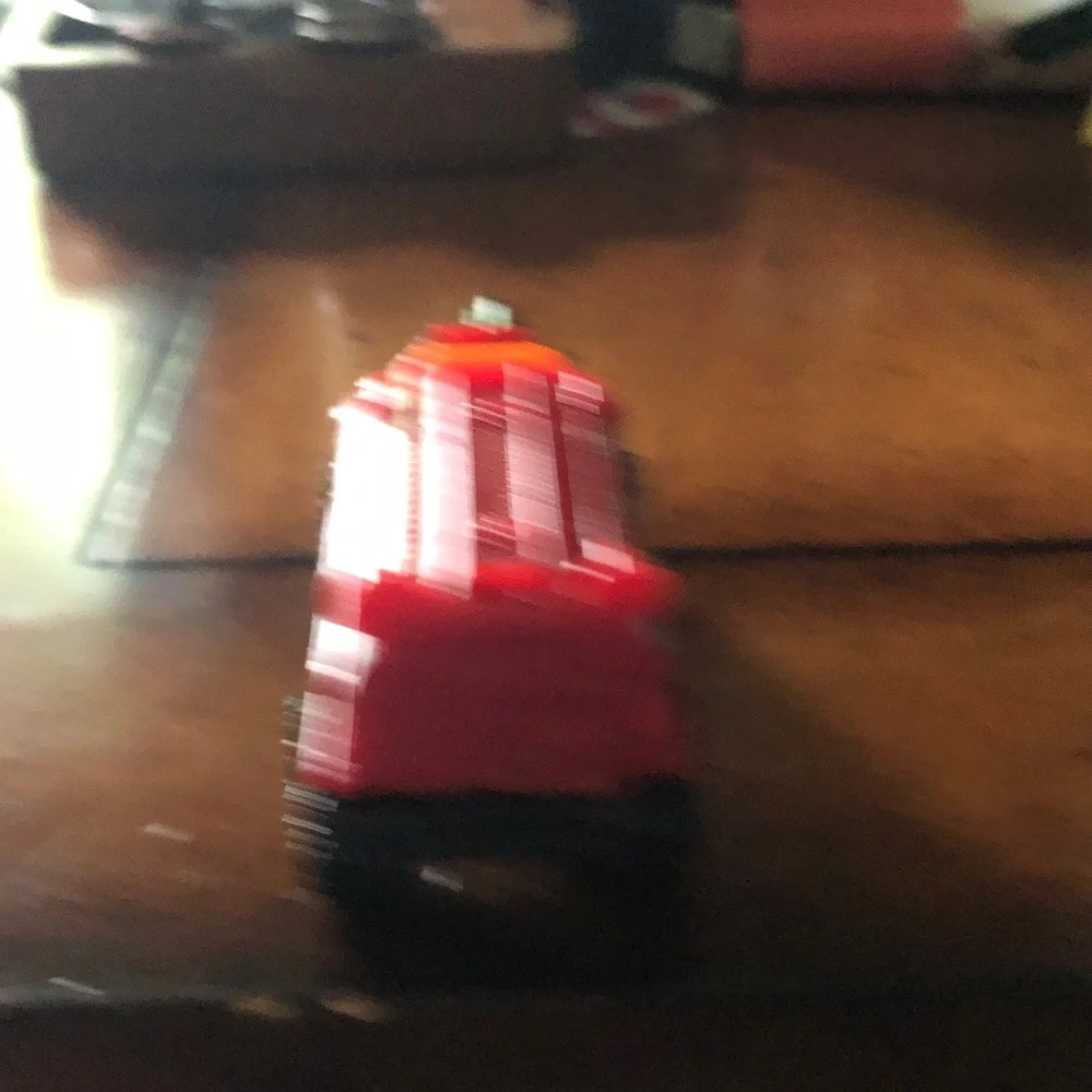 Red Kids Toy Truck - Compact Plastic Vehicle
